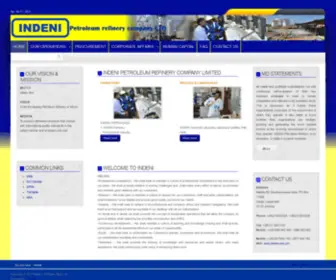 Indeni.com.zm(INDENI petroleum refinery company LTD) Screenshot