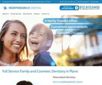 Independencedentalplano.com(Plano dentist Dr. Nastassia Ulasik of Independence Dental) Screenshot