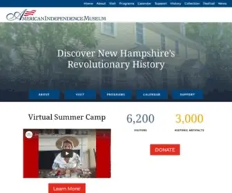 Independencemuseum.org(American Independence Museum) Screenshot