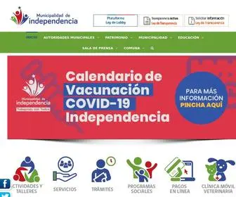 Independencia.cl(Municipalidad de Independencia) Screenshot