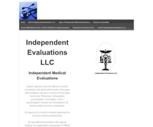 Independent-Evaluations.com(Independent Evaluations) Screenshot