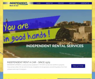 Independent-Rentals.gr(Independent Rent A Car Rhodes) Screenshot