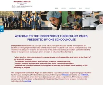 Independentcurriculum.org(Independent Curriculum PagesHOME) Screenshot