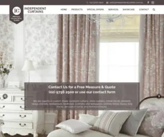 Independentcurtains.com.au(Independent Curtains) Screenshot