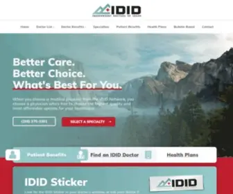 Independentdocsid.com(Independent Doctors of Idaho) Screenshot