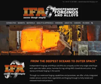Independentforgings.com(Sheffield UK) Screenshot