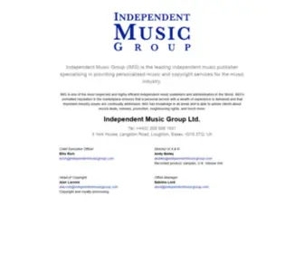 IndependentmusicGroup.com(Independent Music Group (IMG)) Screenshot