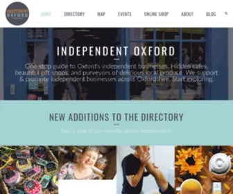 Independentoxford.com(Celebrating Independent Businesses in Oxford) Screenshot