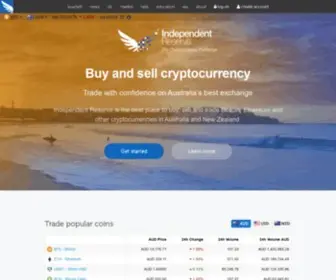 Independentreserve.com(The most trusted crypto exchange) Screenshot