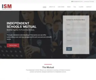 Independentschoolsmutual.co.uk(Working together to protect our schools and sector) Screenshot