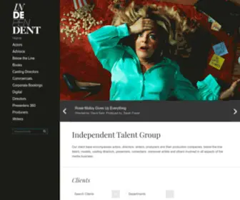 Independenttalent.com(Independent) Screenshot