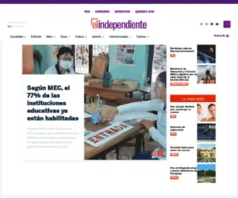 Independiente.com.py(El Independiente) Screenshot