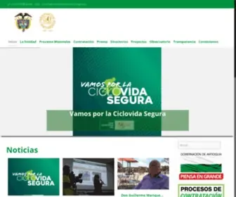 Indeportesantioquia.gov.co(Antioqueño) Screenshot