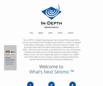 Indepthgeo.com(In-Depth Geophysical, Inc) Screenshot