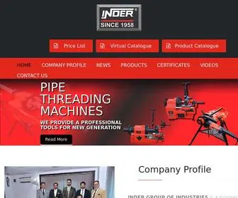 Inderindia.com(Inder Industries) Screenshot