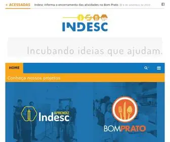 Indesc.org.br(Incubando ideias que ajudam) Screenshot