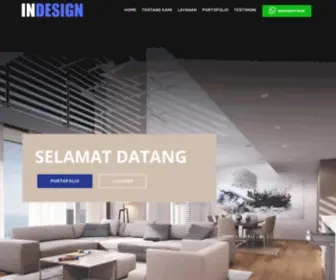 Indesign.co.id(One Stop Services untuk kebutuhan Interior & Eksterior Anda dari Desain hingga Eksekusi) Screenshot