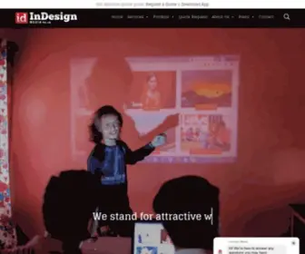 Indesignmedia.net(Best web design company in Nepal) Screenshot