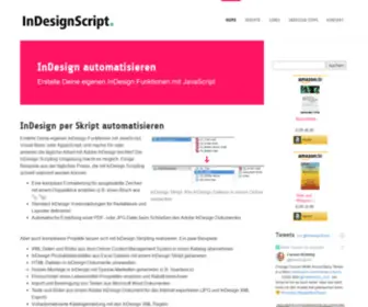 Indesignscript.de(Layout Automatisierung mit InDesign Skripten) Screenshot