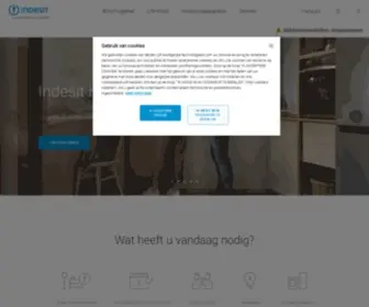 Indesit.be(Indesit BE) Screenshot