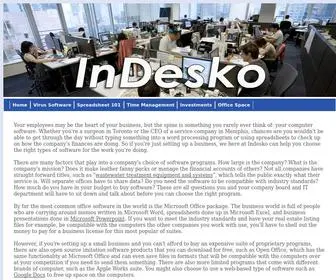 Indesko.com(Wordprocessing) Screenshot