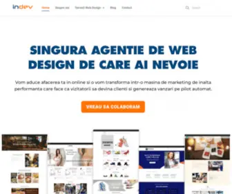 Indev.ro(Agentie Web Design in Bucuresti) Screenshot