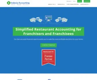 Indevia.com(Accounting Firm for Restaurants) Screenshot