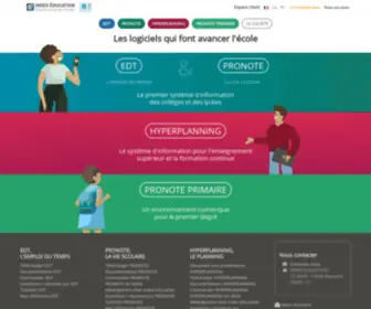 Index-Education.fr(Logiciels pour les établissements scolaires) Screenshot