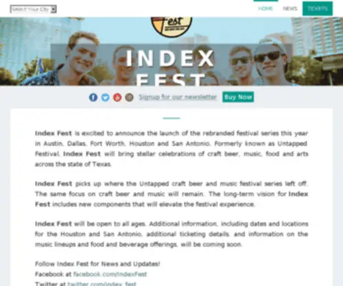 Index-Festival.com(Index Festival) Screenshot