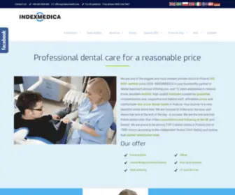 Index-Medica.com(Dental treatment in Europe) Screenshot