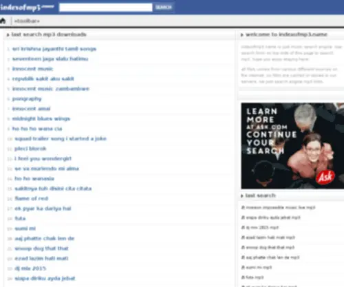 Index-OF-MP3Z.com(Free Mp3 Download & Mp3 Search) Screenshot
