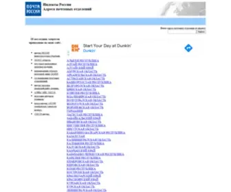 Index-Post-Address.ru(Почтовые) Screenshot