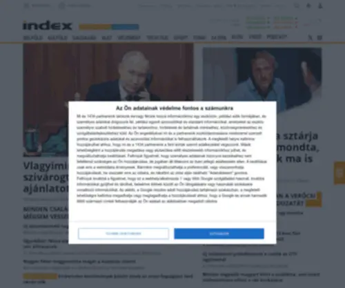 Index.hu(Magyarország kezdőlapja) Screenshot