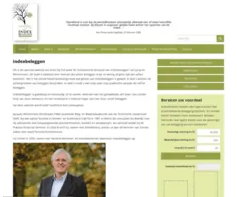 Indexbeleggen.nl(Home Indexbeleggen) Screenshot