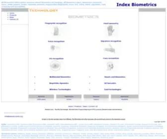 Indexbiometrics.com(Index Biometrics USA) Screenshot