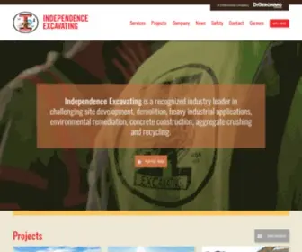 Indexc.com(Independence Excavating) Screenshot