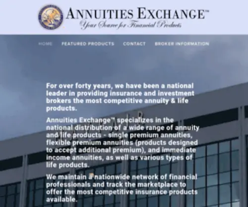 Indexedannuities.com(Annuities Exchange) Screenshot