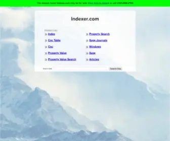 Indexer.com(The Leading Indexer Site on the Net) Screenshot