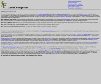 Indexfungorum.org(Index Fungorum) Screenshot