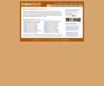 Indexnikah.com(Agence matrimoniale Musulmane ( islam et Mariage Halal )) Screenshot