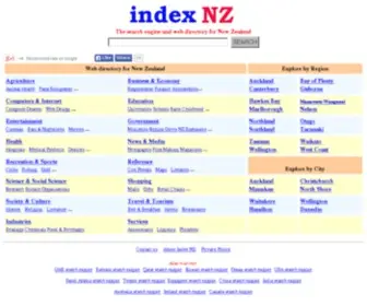 Indexnz.com(New Zealand Search Engine Web Directory) Screenshot