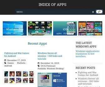 Indexofapps.com(Index Of Apps) Screenshot