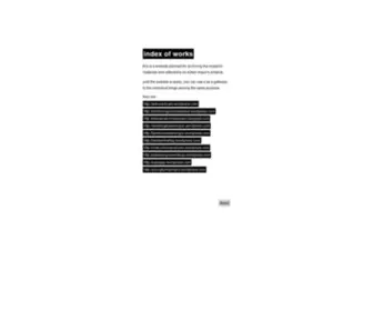 Indexofworks.com(Index of works) Screenshot