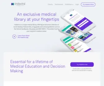 Indextra.com(Medical library) Screenshot