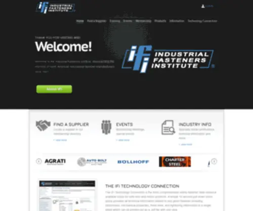 Indfast.org(The Industrial Fasteners Institute) Screenshot