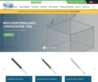 Indgassprings.com(Industrial Gas Springs) Screenshot
