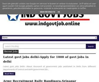 Indgovtjob.online(This blog) Screenshot