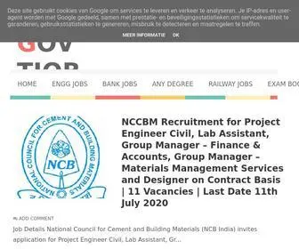 Indgovtjobinfo.com(Bank) Screenshot