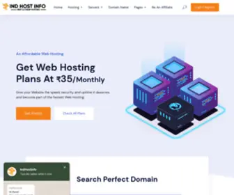 Indhostinfo.com(Best web hosting in india) Screenshot