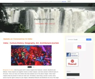 India-A2Z.com(Culture, history, geography,tourism,health) Screenshot